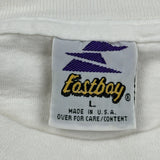 Single Stitch Volleyball Eastbay Graphic T-Shirt - Large Yellow Cotton