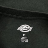 Dickies Henley Long Sleeve T-Shirt - XL Green Cotton