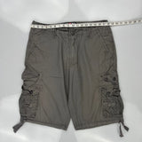 Ecko Unltd Cargo Shorts - 32W 12L Grey Cotton