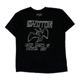 Led Zeppelin Band T-Shirt - Large Black Cotton