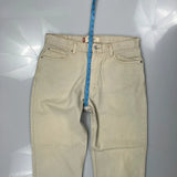 550 Levis Jeans - 34W 31L Beige Cotton