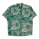 Cooke Street Floral Hawaiian Shirt - XL Green Cotton