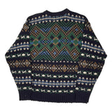 Made In USA Chaps Ralph Lauren Sweater - Large Multicoloured Cotton