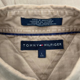 Tommy Hilfiger Shirt - Large Beige Cotton