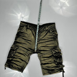 Unbranded Cargo Shorts - 36W 12L Khaki Cotton