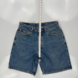 Levis Denim Shorts - 34W 10L Blue Cotton
