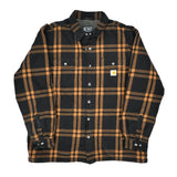 Carhartt Checked Overshirt - 2XL Black Cotton