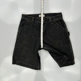 Authentic Collection Carpenter Shorts - 32W 9L Black Cotton