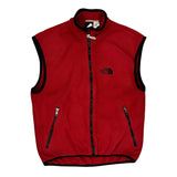 The North Face Fleece Gilet - Small Red Polyester