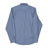 Lacoste Checked Shirt - Medium Blue Cotton