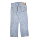 LEVI'S 501 Mens Jeans Blue Regular Straight Denim Medium W36 L28 Classic Button