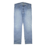 CARHARTT Mens Jeans Blue Regular Straight Denim Light W38 L34 Zip Cotton Blend
