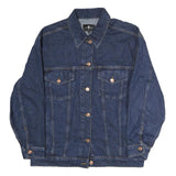 7 FOR ALL MANKIND Womens Blue Denim Jacket S Cotton Classic Button Closure