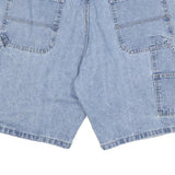 WRANGLER Mens Denim Blue Shorts L W34 Casual Cotton Blend Relaxed Fit
