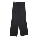 DICKIES Mens Regular Black Cargo Trousers W28 L31 Durable Cotton Blend Workwear