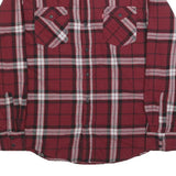 LEVI'S Mens Red Check Shirt M Casual Button Pocket Cotton Blend