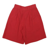 BRIGGS Womens Shorts Red Casual Classic M W26 Comfortable Cotton Blend