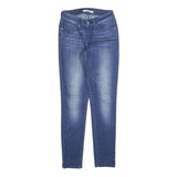 LEVI'S 711 Womens Slim Blue Denim Medium Wash Jeans W25 L27 Stretch Skinny Fit