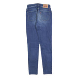 LEVI'S 711 Womens Slim Blue Denim Medium Wash Jeans W25 L27 Stretch Skinny Fit