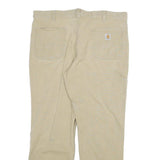 CARHARTT Mens Cotton Blend Beige Relaxed Fit Straight Trousers W40 L32 Workwear