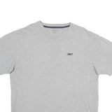 REEBOK Mens Grey Crew Neck Short Sleeve XL T-Shirt Logo Casual Cotton