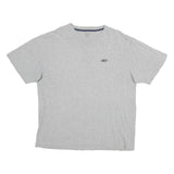 REEBOK Mens Grey Crew Neck Short Sleeve XL T-Shirt Logo Casual Cotton