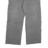 CARHARTT Mens Cotton Blend Grey Relaxed Straight Trousers W38 L27 Workwear