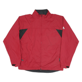 ADIDAS Mens Red & Black Outdoor Jacket M Polyester Blend Zip Lightweight