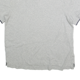 NAUTICA Mens Grey & Navy Short Sleeve Polo Shirt L Classic Cotton Casual Wear