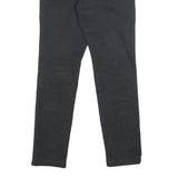 CARHARTT Mens Cotton Blend Black Slim Straight Trousers W31 L32 Workwear Casual