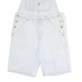 GUESS Womens Blue Denim Loose Cotton Blend Dungarees M W34 L11 Summer Casual