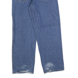 DICKIES Mens Regular Fit Straight Leg Denim Medium Blue W34 L30 Zip Cotton Jeans