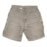 CARHARTT Mens Shorts Beige Casual Cotton Blend M W32 Workwear Cargo Pockets
