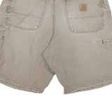 CARHARTT Mens Shorts Beige Casual Cotton Blend M W32 Workwear Cargo Pockets