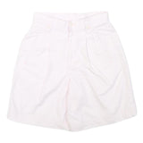 LIZ CLAIBORNE Womens Shorts White Casual Plain S W26 Cotton Blend