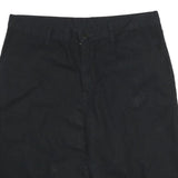 DICKIES Mens Black Casual Cotton Shorts L W36 Workwear Relaxed Fit