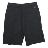 DICKIES Mens Black Casual Cotton Shorts L W36 Workwear Relaxed Fit