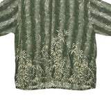 PURITAN Mens Green Rayon Casual Shirt XL Relaxed Fit Short Sleeve Painted Bamboo