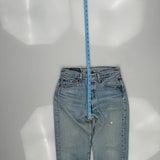 501 Levis Jeans - 27W 29L Light Wash Denim