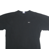 REEBOK Mens Black 2XL T-Shirt Short Sleeve Crew Neck Small Logo Casual