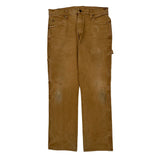 Dickies Carpenter Pants - 34W 32L Brown Cotton