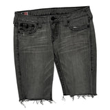 True Religion Denim Shorts - 32W 12L Gray Denim