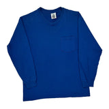 Lee Long Sleeve T-Shirt - Large Blue Cotton