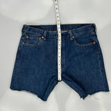 Levis Denim Shorts - 36W 9L Blue Cotton
