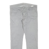 CARHARTT Mens Regular Fit Grey Cotton Blend Zip Jeans W33 L28 Casual Durable