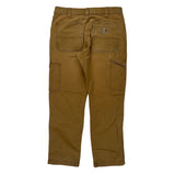 Carhartt Double Knee Carpenter Trousers - 32W 30L Brown Cotton