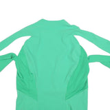 NIKE Mens Green & White Athletic T-Shirt XL Long Sleeve V-Neck Sportswear