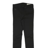 DIESEL Womens Jeans Black Slim Skinny Denim W27 L30 Cotton Blend Zip