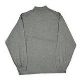 Nike Long Sleeve T-Shirt - Medium Gray Cotton Blend