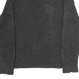 PATAGONIA Mens Grey Plain Cotton Pullover Jumper M Half Zip Casual Winter